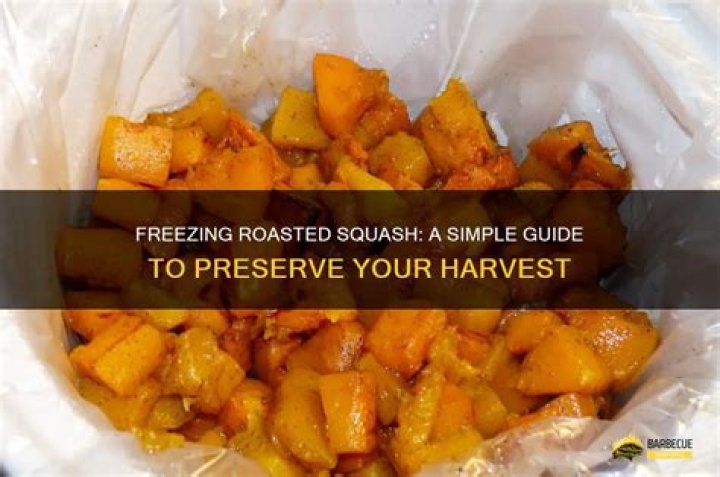 Can roasted squash be frozen?