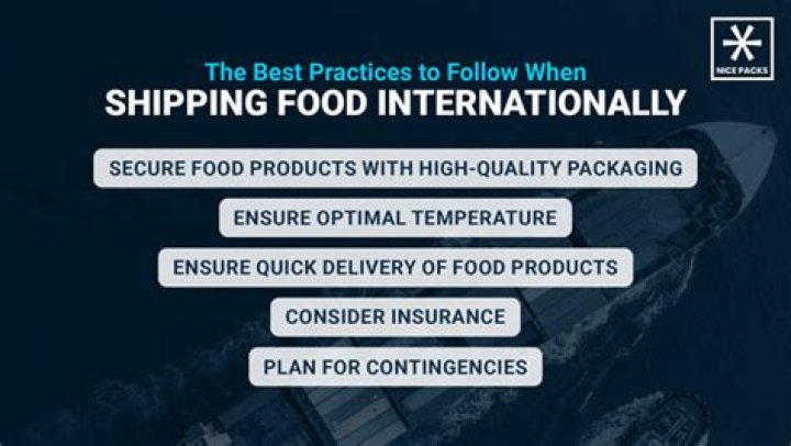 Can you ship food internationally?