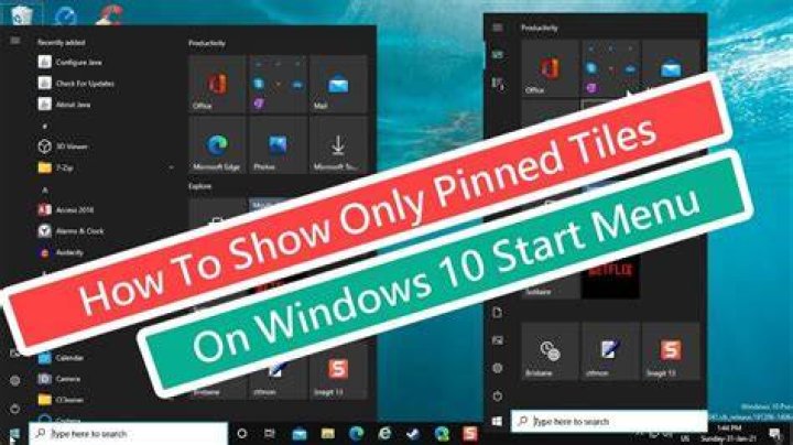 How do I change a pinned tile to desktop?