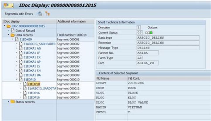 How do I create a new segment in iDoc in SAP?