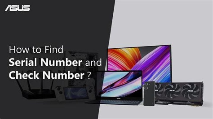 How do I find my serial number on my Asus laptop?