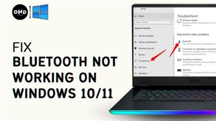 How do I fix Bluetooth unavailable?