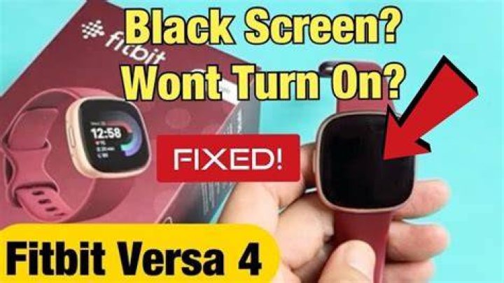 How do I fix my versa fitbit screen?