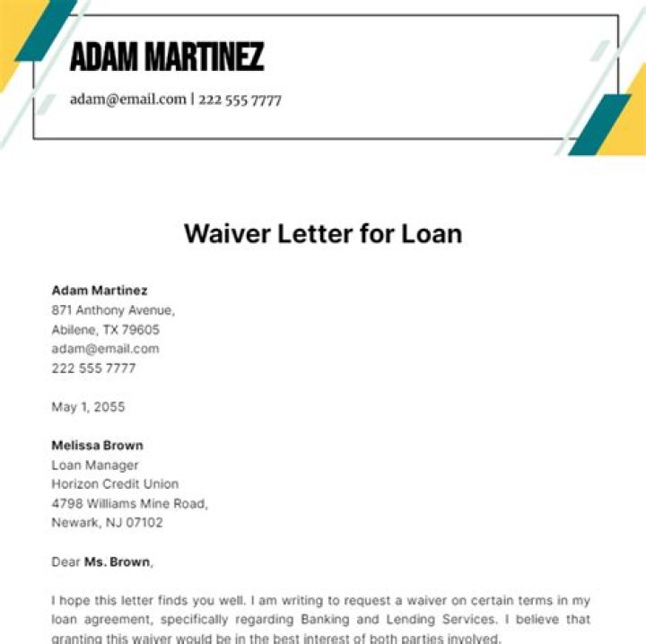 How do I get a waiver for education loan?