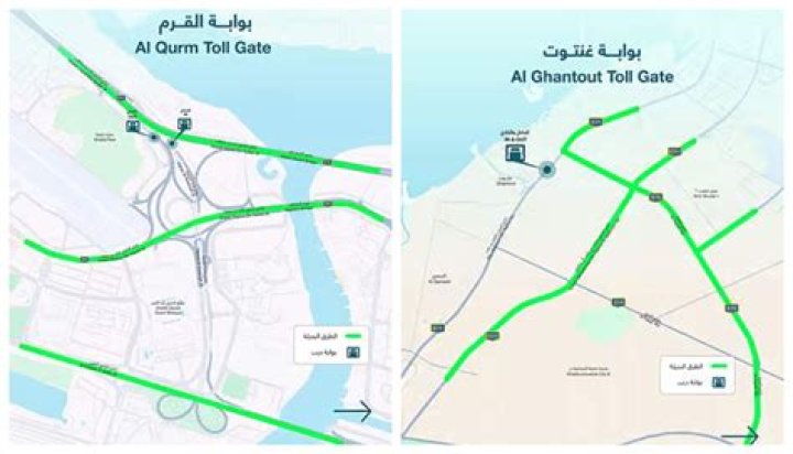 How do I pay a toll gate in Abu Dhabi?