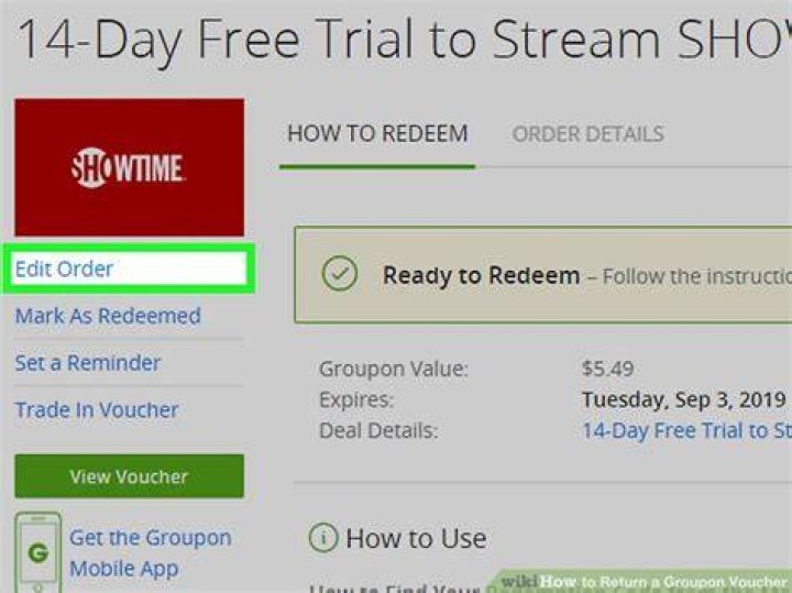 How do I return a Groupon coupon?