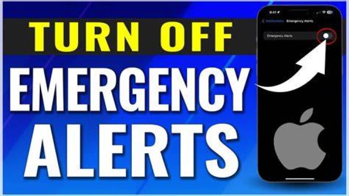 How do I turn off emergency alerts IOS 13?