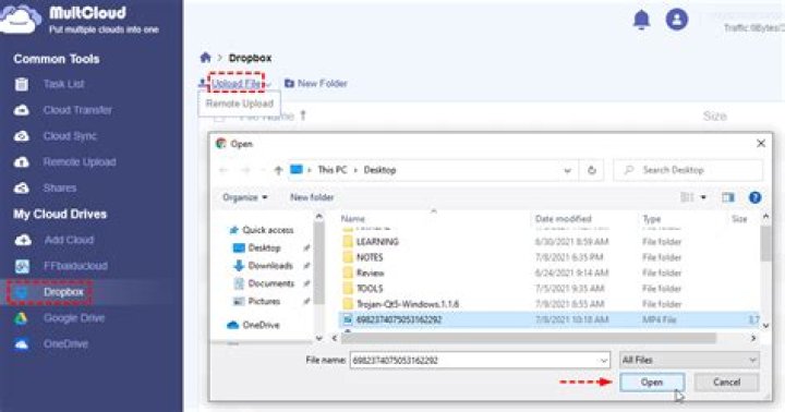 How do I upload a video to Dropbox from a Mac?
