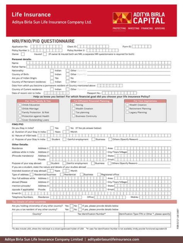 How do you get a folio number on Birla Sun Life?