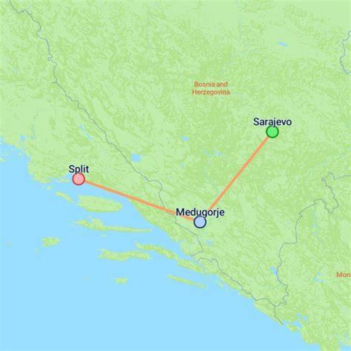 How do you get from Sarajevo to Split?