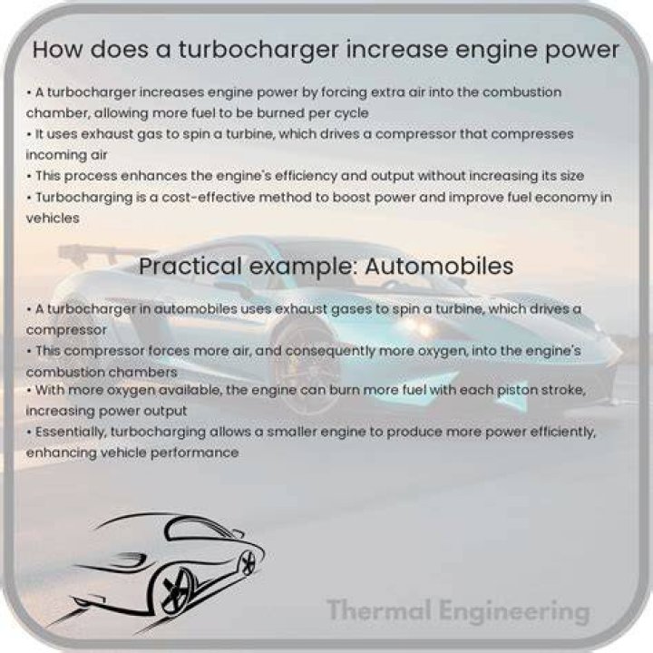 How does a turbo give more power?