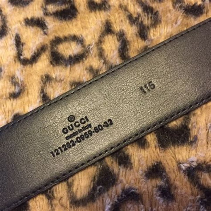 How many numbers are in a Gucci belt serial number?
