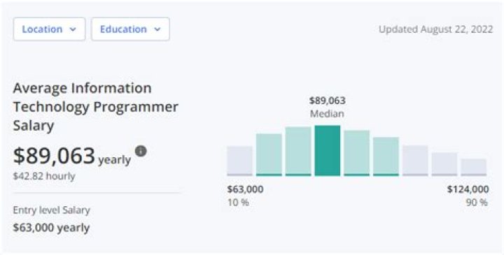 How much does a beginner programmer make?