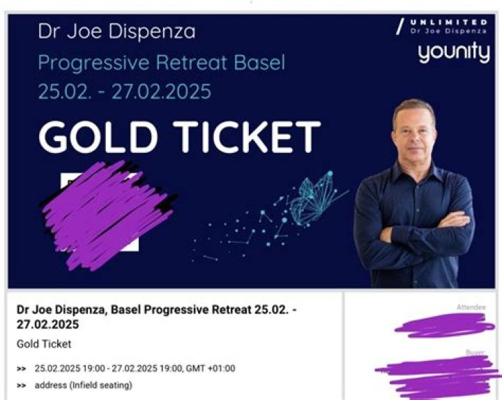 How much does a Joe Dispenza event cost?