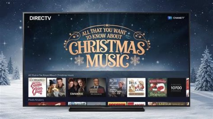 What channel plays Christmas music on DirecTV?