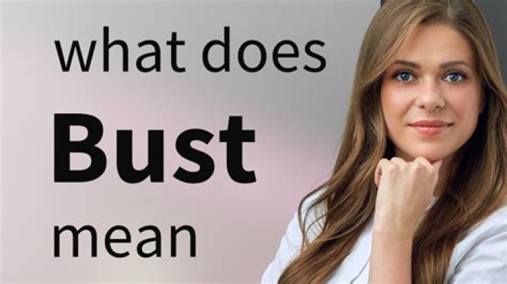 What does bust up mean in text?