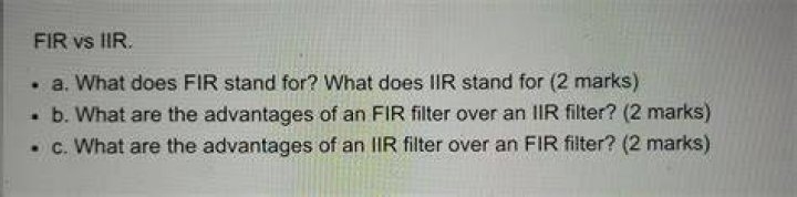 What does IIR stand for?