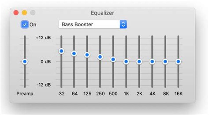 What Hz is bass in equalizer?