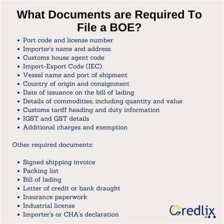 What is BOE in import?