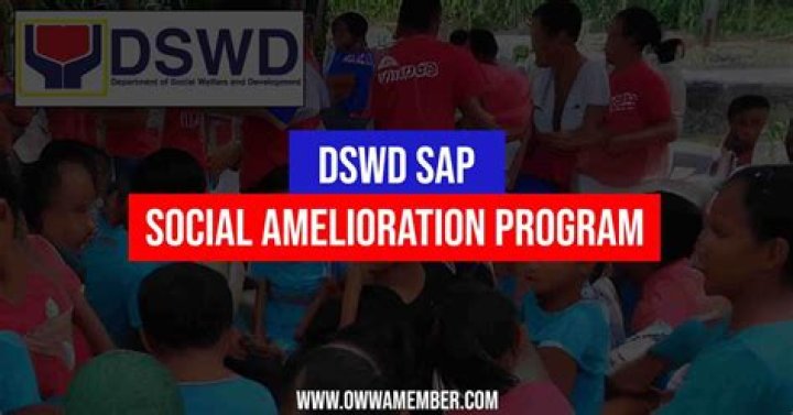 What is SAP in DSWD?