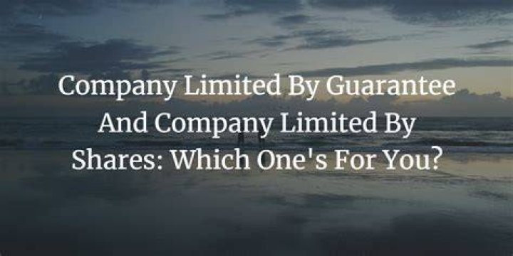What is the difference between company limited by shares and limited by guarantee?