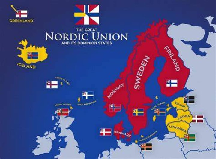 What is the name of the union between Denmark Sweden and Norway?