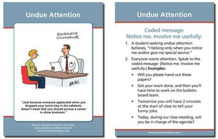 What is undue attention?
