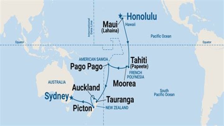 Where do South Pacific cruises go?