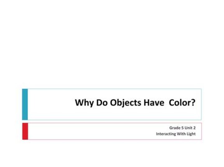 Why do red objects look red?