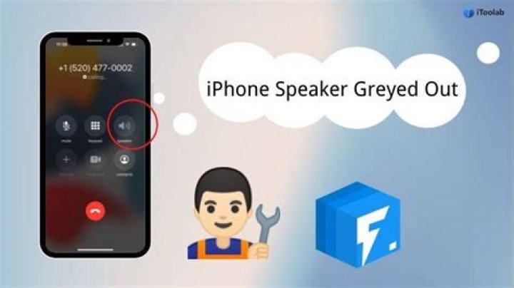 Why is my iPhone Speaker greyed out?